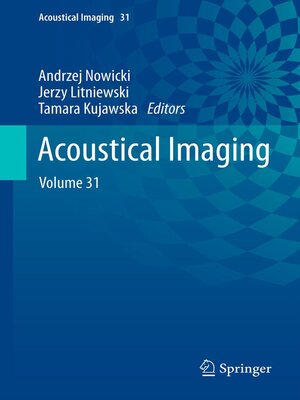 cover image of Acoustical Imaging